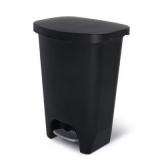 13Gal Glad Trash Can with Lid, Pedal