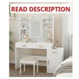 3 Drawer Makeup Vanity Table