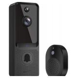 Video Doorbell Camera, Chime Included, Wireless
