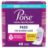 48ct Poise Incontinence Pads, 5-Maximum