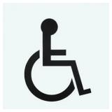 Hy Ko Handicapped Stencil 48x48in