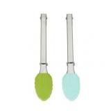 4pc GoodCook Silicone Mini Tongs 7in