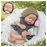 20' Full Body Silicone Baby Doll, Sleeping Toy