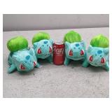 4pk Bulbasaur Plushies with Suction Cup