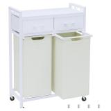 55L Laundry Hamper Sorter 2-Section