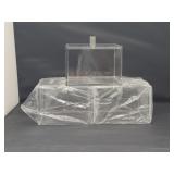 3pc Clear Plexiglass Storage Box 6x4in