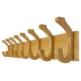 35in Coat Rack Wall Mount with 8 Hooks Honsky
