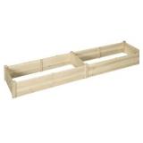 Garden Bed with Dual Self-Draining Planters