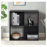 Espresso Wood 4 Cube Storage Organizer