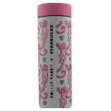 16oz Starbucks x Roller Rabbit Pink Monkey Tumbler