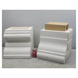 2pc Styrofoam Stucko Columns 16x16x18in
