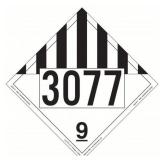 25pk LABELMASTER DGG Placard 3077 Vinyl