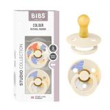 2pk BIBS Pacifiers Studio Size 2