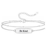 925 Silver Be Kind... Hidden Message Bracelet