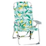 Beach Chair, 5-Position, 330lbs, Folding