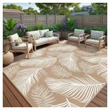 Pauwer Waterproof Outdoor Rug 9x12ft