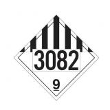 25ct Adhesive Vinyl D.O.T. Placard 10.75in