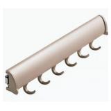 6 Hook Elite Belt Rack Matte Nickel 13-7/8in