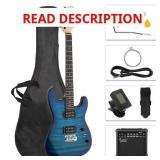 39in Glarry Electric Guitar Kit w/Case