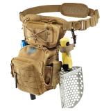 Leg Bag Pouch for Metal Detecting Khaki CKG