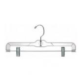 100ct Plastic Pants Hangers with Clips