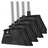 4pk Heavy Duty Broom Black NACENA 55in