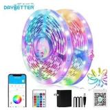 100ft Bluetooth LED Strip Lights w/Remote