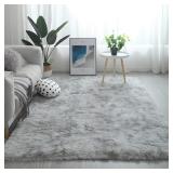 Fluffy Shag Area Rug Non-Slip Mat 5x9ft