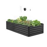 VEVOR Metal Raised Garden Bed 6.7x3x1.5ft