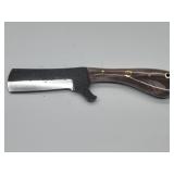 8in Knife with Full Tang & Leather Sheath