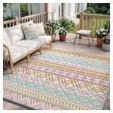 Waterproof Patio Rug 5x8ft