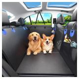 2in1 Heavy-Duty Dog Hammock Backseat Cover 51x24in