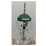 20oz Bearista Star Bucks Bear Cup w/Straw