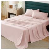 6pc King Sheet Set Bedsure 100% Cotton