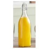 12ct Acopa Clear Glass Bottle w/ Bail Lid 35oz