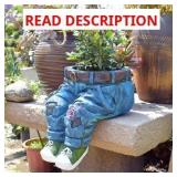 Resin Flower Pot 5.5x4.3x6.3in