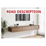 71in BROWN/WHITE Floating TV Stand