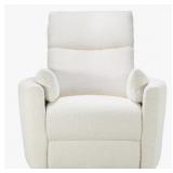 Lottie Swivel Recliner In Cream Boucle