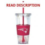 22oz NFL Patriots Tumbler with Straw
