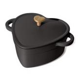 2QT Cast Iron Heart Dutch Oven