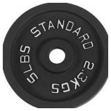 5lb Cast Iron Weight Plate 1in Standard