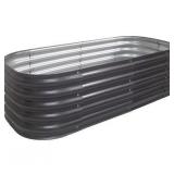 Oval Metal Raised Garden Bed