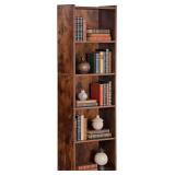 5-Tier Freestanding Wood Bookshelf