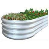 Galvanized Raised Garden Bed 47.2x23.6x11.8in