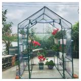 Portable Greenhouse w/ Shelves & Door 53x53x77'