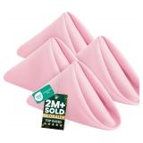 50pc Utopia Home Pink Cloth Napkins 19.5x19.5in