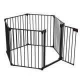 6pc Adjustable Gate Panels Yard Fence 23x23in
