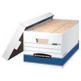 4pk Bankers Box 25x15x15in