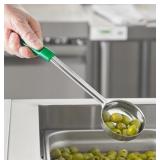 3pk Perforated Portion Spoon, 4oz, Green
