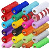 24 Rolls Mesh Ribbon for Wreath Decor ~6inX30ft